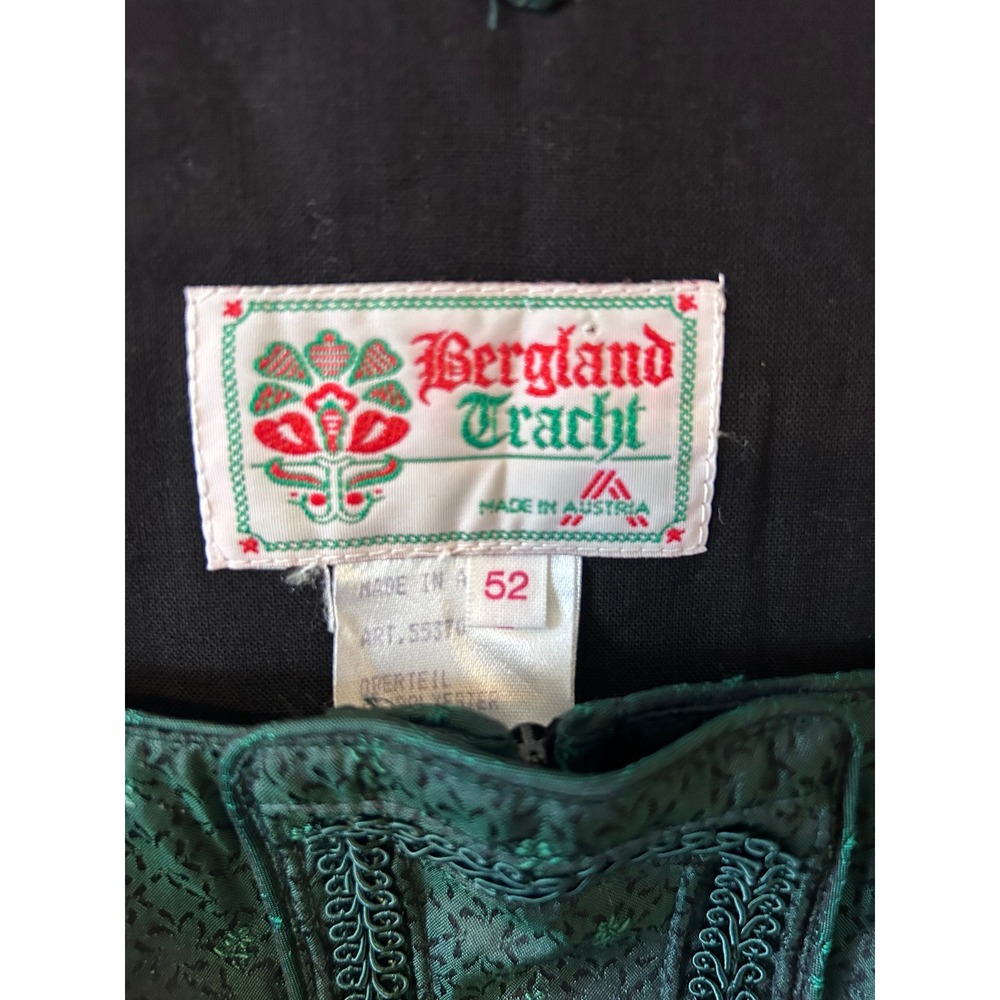 Folk Vintage Nordic Bergland Tracht Maxi Sleeveless Dirndl SZ 52 (XXL/3XL) - Picture 7 of 9